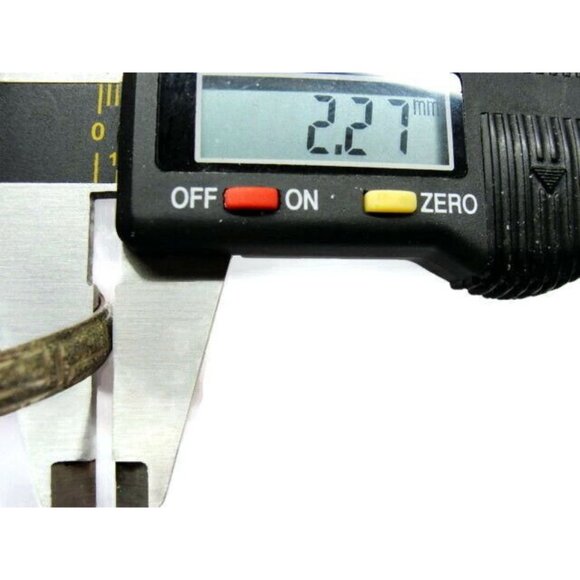 Greek Key Flex Pattern Bangle Fold Over Closure Sterling Silver 925 Bracelet Fas - Picture 5 of 11